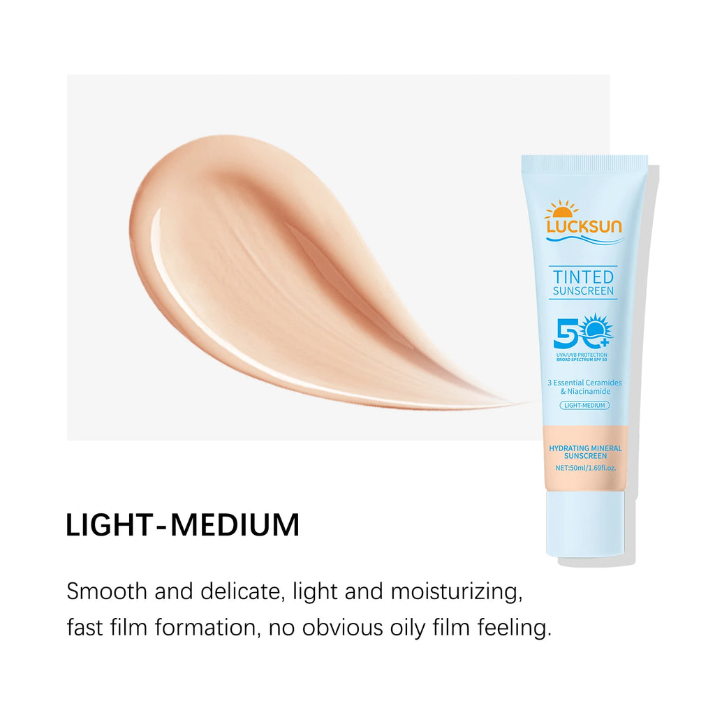 Protetor Solar com Cor SPF50 - textura